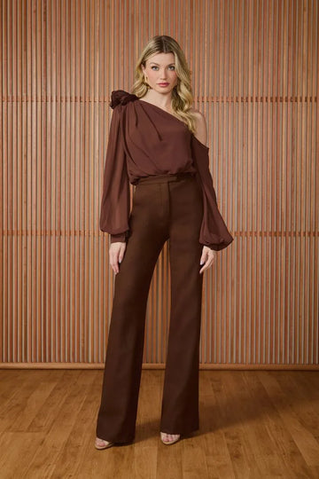 FABULOUS AGILITÀ - Body Claire Um Ombro Só Coffee